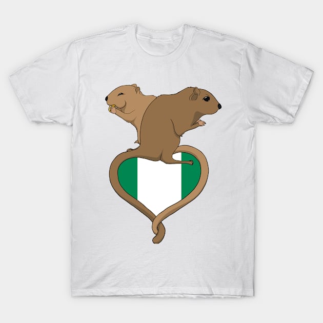 Gerbil Nigeria (light) T-Shirt by RampArt